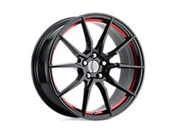 Performance Replicas PR193 Gloss Black with Red Machined Wheel; 20x9 (15-23 Mustang GT, EcoBoost, V6)