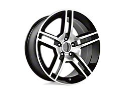 Performance Replicas PR101 Gloss Black Machined Wheel; Rear Only; 18x10 (99-04 Mustang)