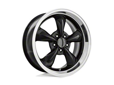 Performance Replicas PR106 Gloss Black with Machined Lip Wheel; 17x8 (99-04 Mustang)