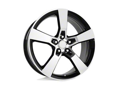 Performance Replicas PR125 Gloss Black Machined Wheel; 20x9 (16-24 Camaro, Excluding SS w/ 6-Piston Front Calipers & ZL1)