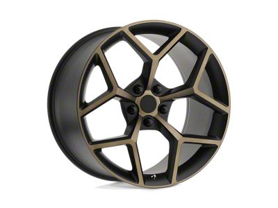 Performance Replicas PR126 Black and Bronze Wheel; Rear Only; 20x10 (16-24 Camaro, Excluding SS w/ 6-Piston Front Calipers & ZL1)