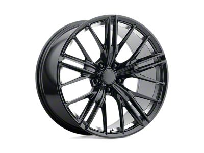 Performance Replicas PR194 Gloss Black Machined Wheel; 20x9 (16-24 Camaro, Excluding SS w/ 6-Piston Front Calipers & ZL1)