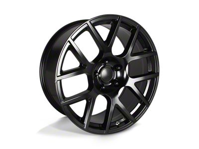 Performance Replicas PR163 Satin Black Wheel; 20x9; 20mm Offset (11-23 RWD Charger, Excluding Widebody)