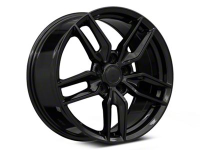 PR160 Gloss Black Wheel; 18x8.5 (05-13 Corvette C6, Excluding Z06 & ZR1)