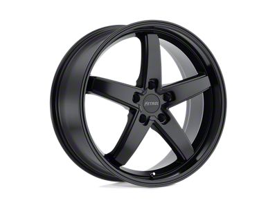 Petrol P1B Matte Black Wheel; 17x8 (05-09 Mustang GT, V6)