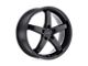 Petrol P1B Matte Black Wheel; 18x8 (05-09 Mustang GT, V6)