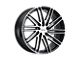 Petrol P1C Gloss Black with Machined Face Wheel; 17x8 (05-09 Mustang GT, V6)