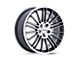 Petrol P1D Gloss Black with Machined Face Wheel; 19x8 (05-09 Mustang GT, V6)