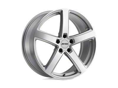 Petrol P2A Silver with Machined Cut Face Wheel; 17x8; 40mm Offset (05-09 Mustang GT, V6)