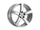 Petrol P2A Silver with Machined Cut Face Wheel; 17x8 (05-09 Mustang GT, V6)