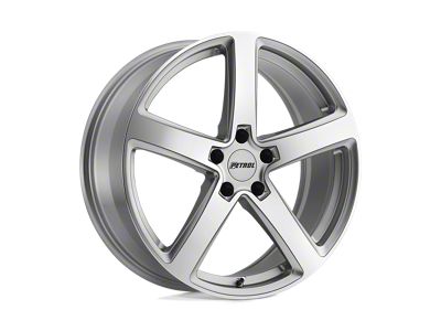 Petrol P2A Silver with Machined Cut Face Wheel; 19x8; 40mm Offset (05-09 Mustang GT, V6)