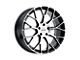 Petrol P2B Gloss Black with Machined Face Wheel; 18x8 (05-09 Mustang GT, V6)