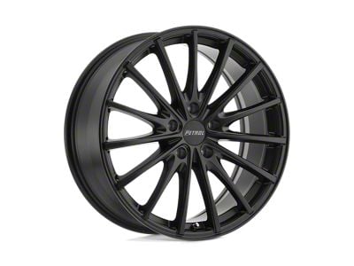 Petrol P3A Matte Black Wheel; 17x8 (05-09 Mustang GT, V6)