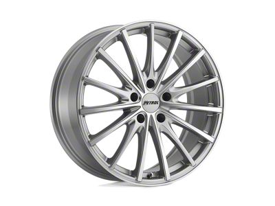 Petrol P3A Silver with Machined Cut Face Wheel; 17x8; 40mm Offset (05-09 Mustang GT, V6)