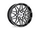 Petrol P3C Gloss Black with Machined Face Wheel; 18x8 (05-09 Mustang GT, V6)