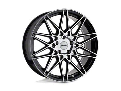 Petrol P3C Gloss Black with Machined Face Wheel; 19x8 (05-09 Mustang GT, V6)