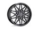 Petrol P3C Semi Gloss Black Wheel; 18x8 (05-09 Mustang GT, V6)