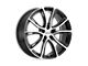 Petrol P5A Gloss Black with Machined Cut Face Wheel; 18x8 (05-09 Mustang GT, V6)