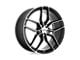 Petrol P5C Gloss Black with Machined Face Wheel; 17x8 (05-09 Mustang GT, V6)