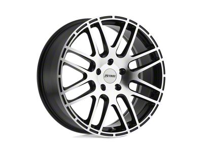 Petrol P6A Gloss Black with Machined Cut Face Wheel; 18x8 (05-09 Mustang GT, V6)