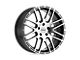 Petrol P6A Gloss Black with Machined Cut Face Wheel; 18x8 (05-09 Mustang GT, V6)