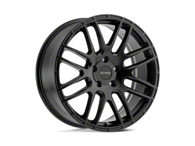 Petrol P6A Matte Black Wheel; 17x7.5 (05-09 Mustang GT, V6)