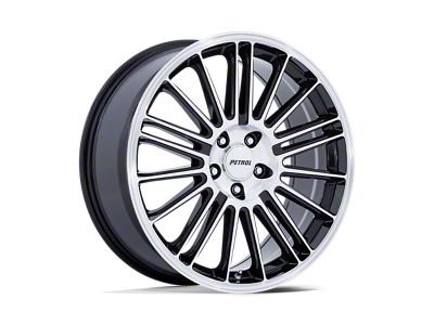 Petrol P1D Gloss Black with Machined Face Wheel; 17x8; 40mm Offset (06-10 Charger, Excluding SRT8)