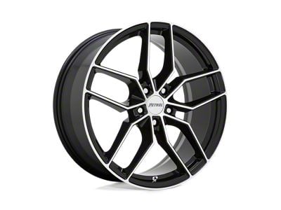 Petrol P5C Gloss Black with Machined Face Wheel; 18x8; 35mm Offset (10-15 Camaro, Excluding ZL1)