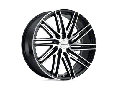 Petrol P1C Gloss Black with Machined Face Wheel; 17x8 (94-98 Mustang)