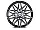 Petrol P3C Gloss Black Machined Wheel; 18x8 (07-10 AWD Charger)