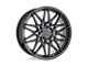 Petrol P3C Semi Gloss Black Wheel; 18x8 (11-23 AWD Charger)