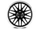 Petrol P4C Gloss Black Machined Wheel; 18x8 (07-10 AWD Charger)