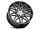 Petrol P3C Gloss Black Machined Wheel; 18x8 (21-24 Mustang Mach-E, Excluding GT)