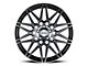 Petrol P3C Gloss Black Machined Wheel; 19x8 (21-24 Mustang Mach-E)