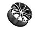 Petrol P5A Gloss Black Machined Wheel; 19x8 (21-24 Mustang Mach-E)