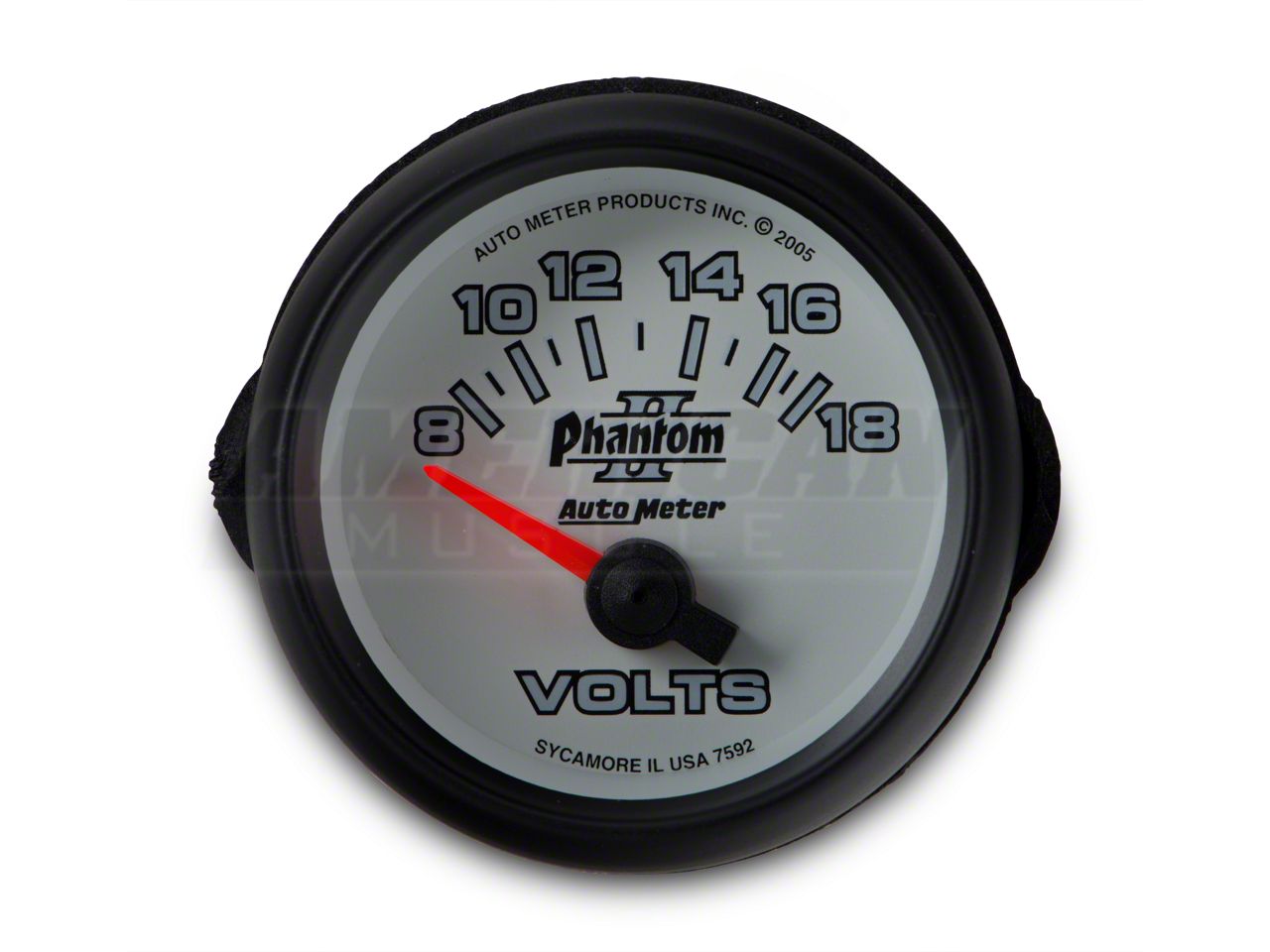 Auto Meter Mustang Phantom Ii Series 2 116 Inch Voltmeter Gauge 8 18v