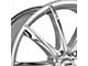 Platinum Flux Chrome Wheel; 17x8 (11-23 AWD Charger)