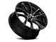 Platinum Gyro Gloss Black with Diamond Cut Face Wheel; 17x7.5 (11-23 AWD Charger)