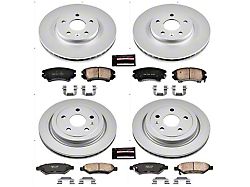 PowerStop Z17 Evolution Plus Brake Rotor and Pad Kit; Front and Rear (10-15 Camaro LS, LT)