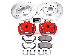 PowerStop Z26 Street Warrior Brake Rotor, Pad and Caliper Kit; Front (10-15 Camaro LS, LT)