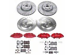 PowerStop Z26 Street Warrior Brake Rotor, Pad and Caliper Kit; Front and Rear (10-15 Camaro SS)