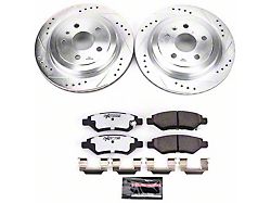 PowerStop Z26 Street Warrior Brake Rotor and Pad Kit; Rear (10-15 Camaro LS, LT)