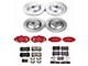 PowerStop Z23 Evolution Sport Brake Rotor, Pad and Caliper Kit; Front and Rear (06-14 Charger SRT8; 15-23 Charger GT, R/T 392, Scat Pack w/ 4-Piston Front Calipers)