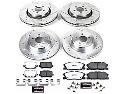 PowerStop Z26 Street Warrior Brake Rotor and Pad Kit; Front and Rear (14-23 Charger Pursuit w/ 370mm Front Rotors)