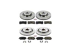 PowerStop OE Replacement Brake Rotor and Pad Kit; Front and Rear (15-23 Mustang GT w/ Performance Pack)