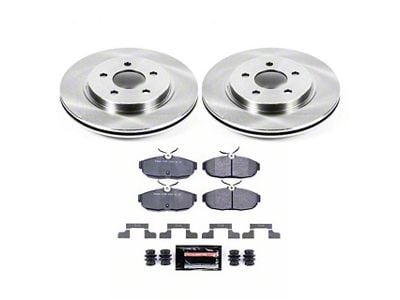 PowerStop Track Day Brake Rotor and Pad Kit; Rear (2012 Mustang GT500)