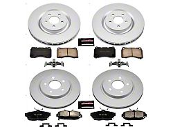 PowerStop Z17 Evolution Plus Brake Rotor and Pad Kit; Front and Rear (2012 Mustang GT500)