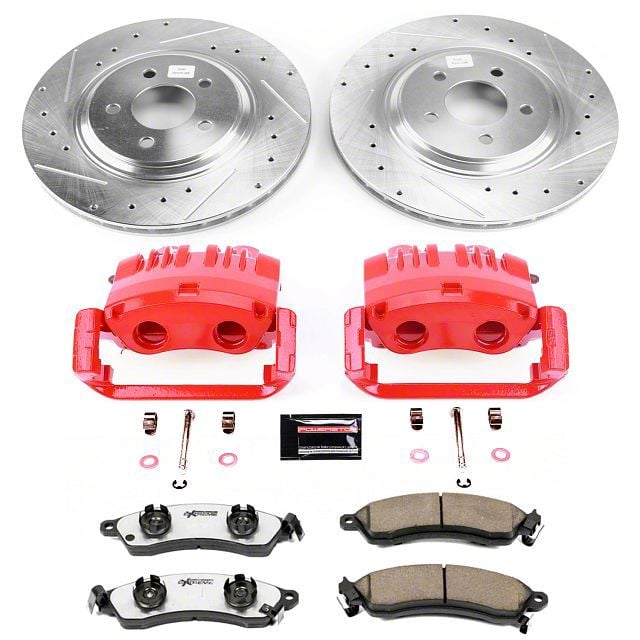 PowerStop Mustang Z26 Street Warrior Brake Rotor, Pad and Caliper Kit ...