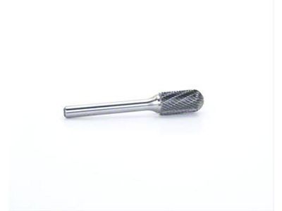 6-Inch Shank Double Cut 1/2-Inch Cylinder Carbide Burr