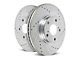 PowerStop Evolution Cross-Drilled and Slotted Rotors; Rear Pair (98-02 Camaro)